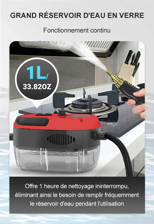 💨 60% DE RÉDUCTION! 🔥 Nettoyeur à Vapeur à Haute Température Pressurisée Portatif 2500W – Élimine la Graisse & les Saletés, Nettoyage Efficace pour Toute la Maison 🏠