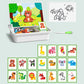 🏆Boîte à puzzle magnétique pour enfants avec jeu et planche à dessi🧩👑