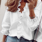👚 60% DE RÉDUCTION! ✨ Chemisier à Volants 2026 – Manches Longues Lanterne, Coupe Ample & Style Doux pour Printemps-Automne 🌸