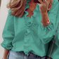 👚 60% DE RÉDUCTION! ✨ Chemisier à Volants 2026 – Manches Longues Lanterne, Coupe Ample & Style Doux pour Printemps-Automne 🌸