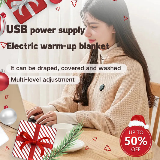 🎄Soldes de Noël 50% OFF🔥Châle chauffant portable (Livraison gratuite à domicile)