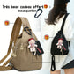 Sac à Dos et Sac Bandoulière Convertible Multi-Poches