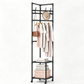 📢📢40% DE RÉDUCTION !! ⏰ Portant à Vêtements Gain de Place – Fer – Design Compact & Crochets Multiples for Chambre & Buanderie ✨