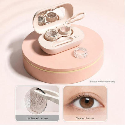 👁️🛒 -50% ! 🧳Étui de Voyage pour Lentilles de Contact – Double Compartiments Étanches, Miroir & Applicateur Inclus