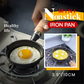 🔥🫕 -50% ! 🍳 Mini Poêle en Fonte Antiadhésive 10 cm – Coulée d’une Seule Pièce, Manche en Bois Ergonomique & Saine & Durable.