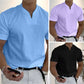 Chemise de Sport à Manches Courtes pour Hommes – Col en V, Confortable & Disponible jusqu'au 5XL