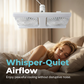 📢📢40 % DE RÉDUCTION !! ⏰Ventilateur de plafond à double tête avec lumière LED – design moderne avec télécommande pour salon et chambre