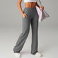 ⏰ 50% DE RÉDUCTION! 💫 Pantalon droit ample uni pour femme ❄️👖