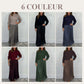 Robes plissées à col rond pour femmes, élégantes et stylées
