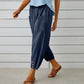 Pantalon ample droit à jambe large pour femmes