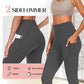 Leggings de yoga à taille haute avec renfort au niveau des fesses, contrôle abdominal et poche latérale