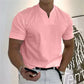 Chemise de Sport à Manches Courtes pour Hommes – Col en V, Confortable & Disponible jusqu'au 5XL