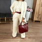 💞Ensemble 3 pièces élégant comprenant un cardigan long, un haut et un pantalon💞LIVRAISON GRATUITE