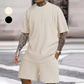📢📢40 % de réduction !! ⏰ Ensemble 2 Pièces Été Homme – T-shirt Épaules Déchirées & Short Cordon, Tissu Respirant, 2 Couleurs, 4 Tailles, Style Streetwear Urbain ✨