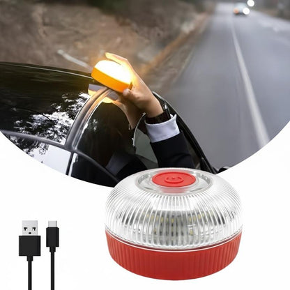 Bande lumineuse stroboscopique V16 avec aimant puissant à la base de la batterie