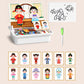 🏆Boîte à puzzle magnétique pour enfants avec jeu et planche à dessi🧩👑
