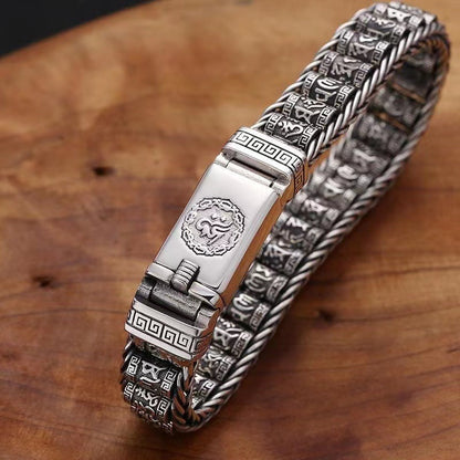 💎 57% DE RÉDUCTION ! 💎 Bracelet Roue de Prière Tibétaine – Argent 925, Porte-Bonheur & Cadeau Saint-Valentin