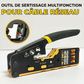 Outil de sertissage multifonction pour câble réseau