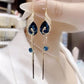 💐50% DE RÉDUCTION ! Boucles d‘oreilles pendantes paon doré – Le cadeau idéal pour elle 🎁✨【Offre Limitée】