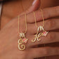 💖 DERNIER JOUR – 57 % DE RÉDUCTION ✨ Colliers à pendentifs 3 rangs avec initiales A-Z 🎀 | Personnalisés et élégants