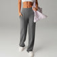 ⏰ 50% DE RÉDUCTION! 💫 Pantalon droit ample uni pour femme ❄️👖