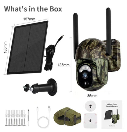 🛠60 % de réduction + livraison gratuite🔥 Caméra de Surveillance Solaire Sans Fil 4G LTE CB114S – 2K HD Vue en Direct, Couverture 360°, Sans Wi-Fi, Télécommande via App, Étanche, Détection de Mouvement, Vision Nocturne, Extérieur