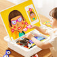 🏆Boîte à puzzle magnétique pour enfants avec jeu et planche à dessi🧩👑