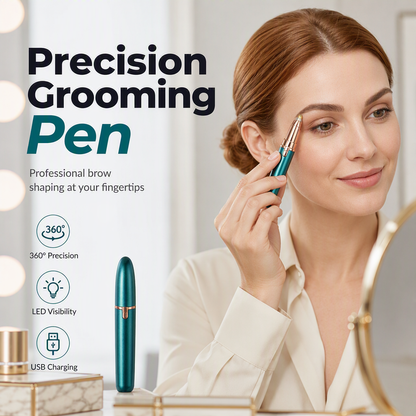📢📢40% DE RÉDUCTION !! ⏰Stylo Épilateur à Sourcils Électrique — Lumière LED Intégrée et Rechargeable par USB