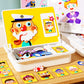 🏆Boîte à puzzle magnétique pour enfants avec jeu et planche à dessi🧩👑