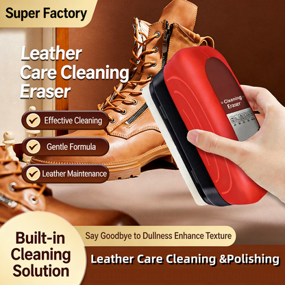 ✨ Brosse multi-usage pour l'entretien de l'huile du cuir – Répare facilement les rayures du cuir 🧼