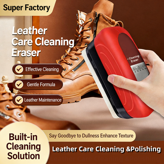 ✨ Brosse multi-usage pour l'entretien de l'huile du cuir – Répare facilement les rayures du cuir 🧼