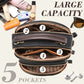 Sac classique multi-compartiments à bandoulière large et ajustable en cuir