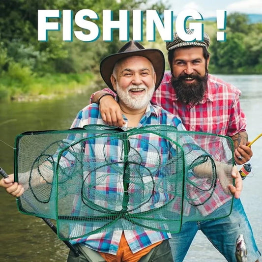 🐟🔥 50 % DE RÉDUCTION – Filet de pêche renforcé auto-pliable 🎣✨