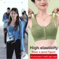 Soutien-gorge galbant sans fil confortable avec boutons sur le devant
