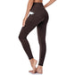 Leggings de yoga à taille haute avec renfort au niveau des fesses, contrôle abdominal et poche latérale