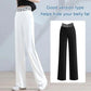 Pantalon Extensible Ample Taille Haute À Jambes Larges