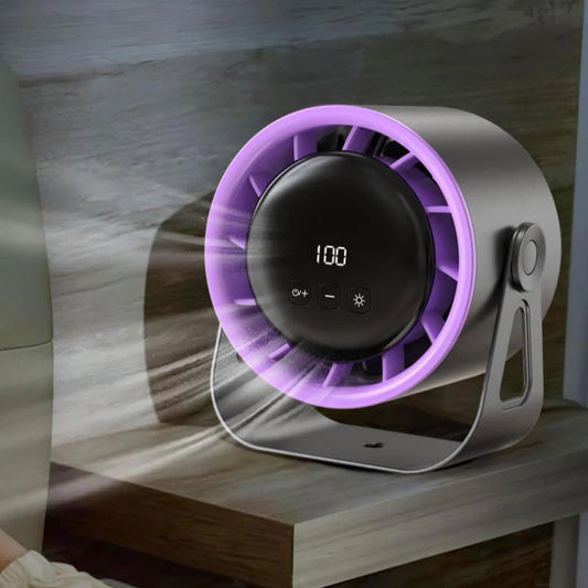 🛒Vente chaude - 55 % de réduction🔥Mini ventilateur de table silencieux à 100 vitesses avec affichage numérique