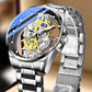 📢📢40% DE RÉDUCTION !! ⏰ Montre Squelette Double Face – Tourbillon Non Mécanique, Lumineuse, Étanche 30M ✨