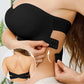 Soutien-gorge sans bretelles sans glissement pour femmes avec fermeture latérale croisée