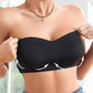 Soutien-gorge sans bretelles sans glissement pour femmes avec fermeture latérale croisée