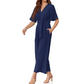 👗 50% DE RÉDUCTION 💃 Combinaison élégante à col en V & jambes larges pour femme, avec ceinture nouée – Fluide, flatteuse & parfaite pour les mariages, les vacances ou les soirées chic 🌸