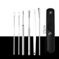 📢 Remise limitée de 50% 📢 Portable en acier inoxydable Earlöpfel 6 pièces-Set - Spiral-Ohrwerkzeug ✨
