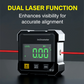 📢📢50 % de réduction !! ⏰Jauge d‘Angle Numérique Magnétique 4 Faces – Mesure Laser Précise, Écran LCD Rétroéclairé & Auto-Calibrage