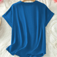 👚 50% DE RÉDUCTION! 🔥 Top Ample à Manches Courtes Tendance – Col en V Cranté, Ourlet Asymétrique & Tissu Léger (5 Couleurs, S–2XL) 🌸