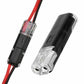 Double connecteur enfichable avec verrouillage à cliquet