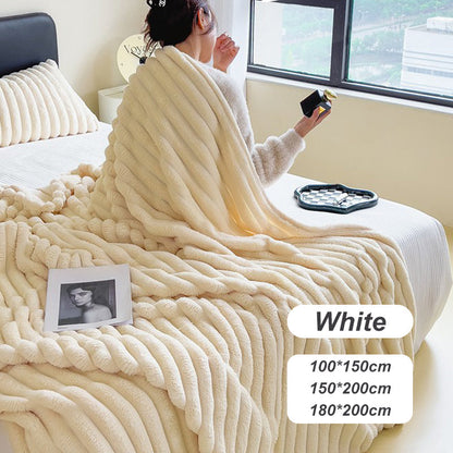 🍂Soldes d'automne – 50 % de réduction !🛏️Couverture épaisse en peluche avec motif lapin et housse en velours lait🏆Blottissez-vous dans un confort ultime