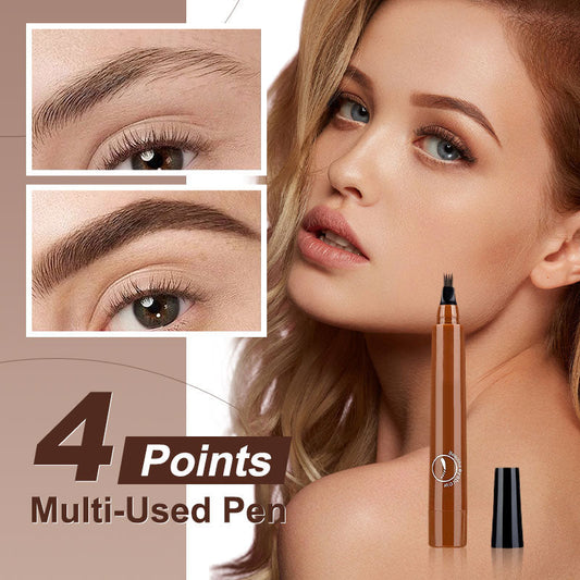 Crayon à sourcils 4-End Natural, Créez rapidement un maquillage de sourcils élégant