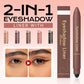 👁️Ombre à paupières et eye-liner 2 en 1 avec pinceau mélangeur