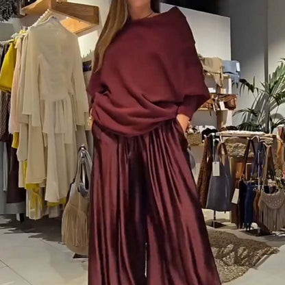 ✨ Ensemble chic 2 pièces épaules dénudées — Doux, flatteur & élégance sans effort | Jusqu’à 60 % DE RÉDUCTION aujourd’hui ! 🌸