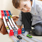 🏎️Que la course commence !⚡Deux fois plus de piste, deux fois plus de plaisir🏆Pas besoin de piles, juste de la vitesse pure ! - ✨【Ensemble de piste de course avec double lanceur de voitures pour enfants】✨
